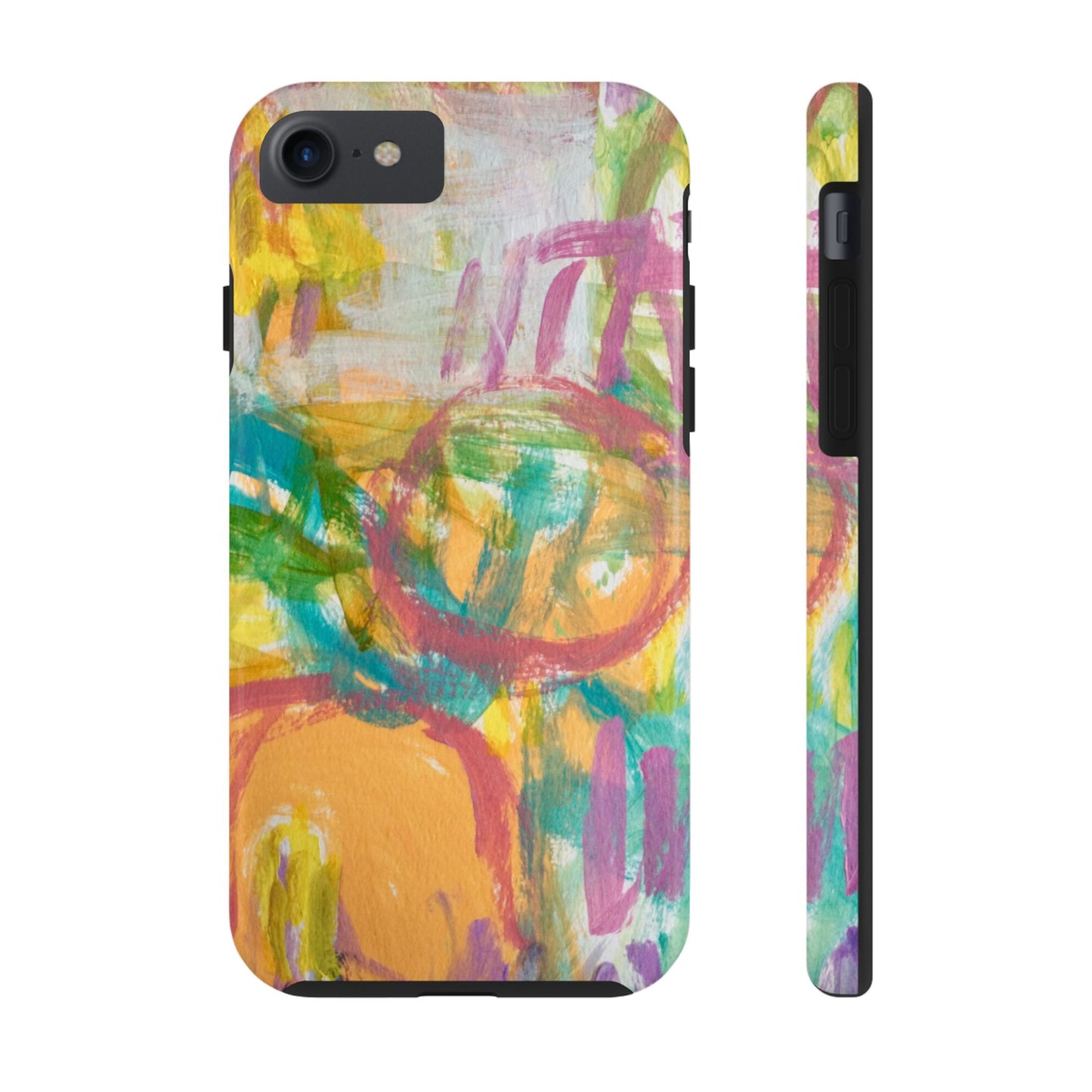 Abstract Pastel Circles Tough Phone Cases