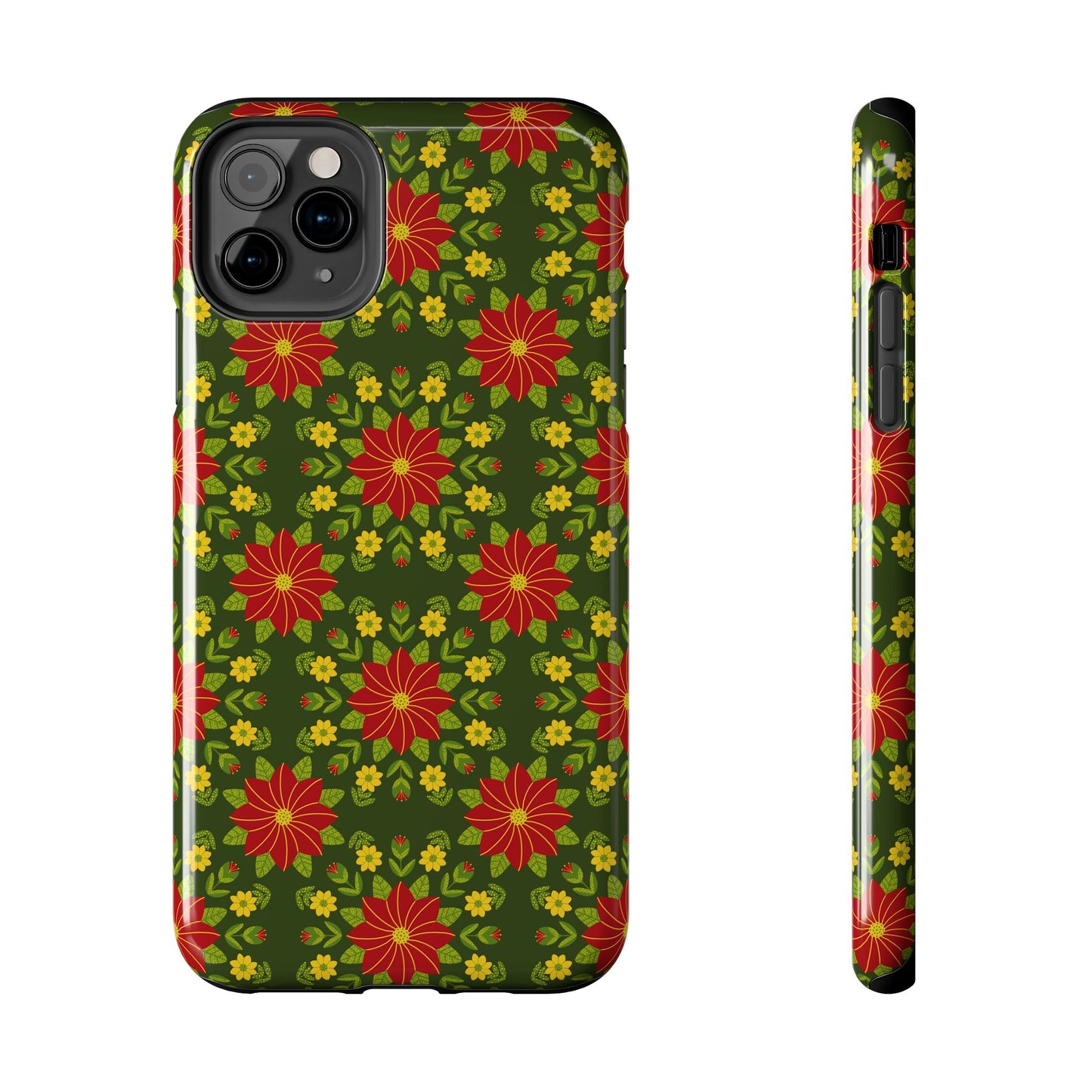 Poinsettias Tough Phone Cases