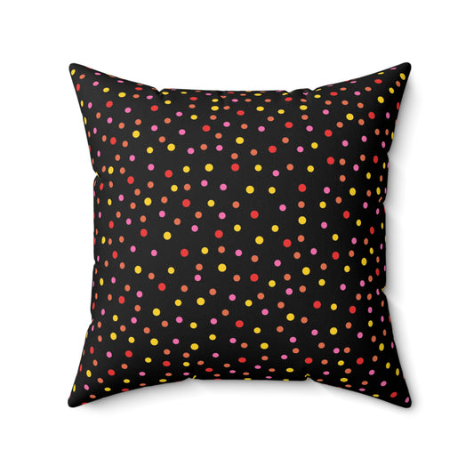 Frida Polka Dots Spun Polyester Square Pillow