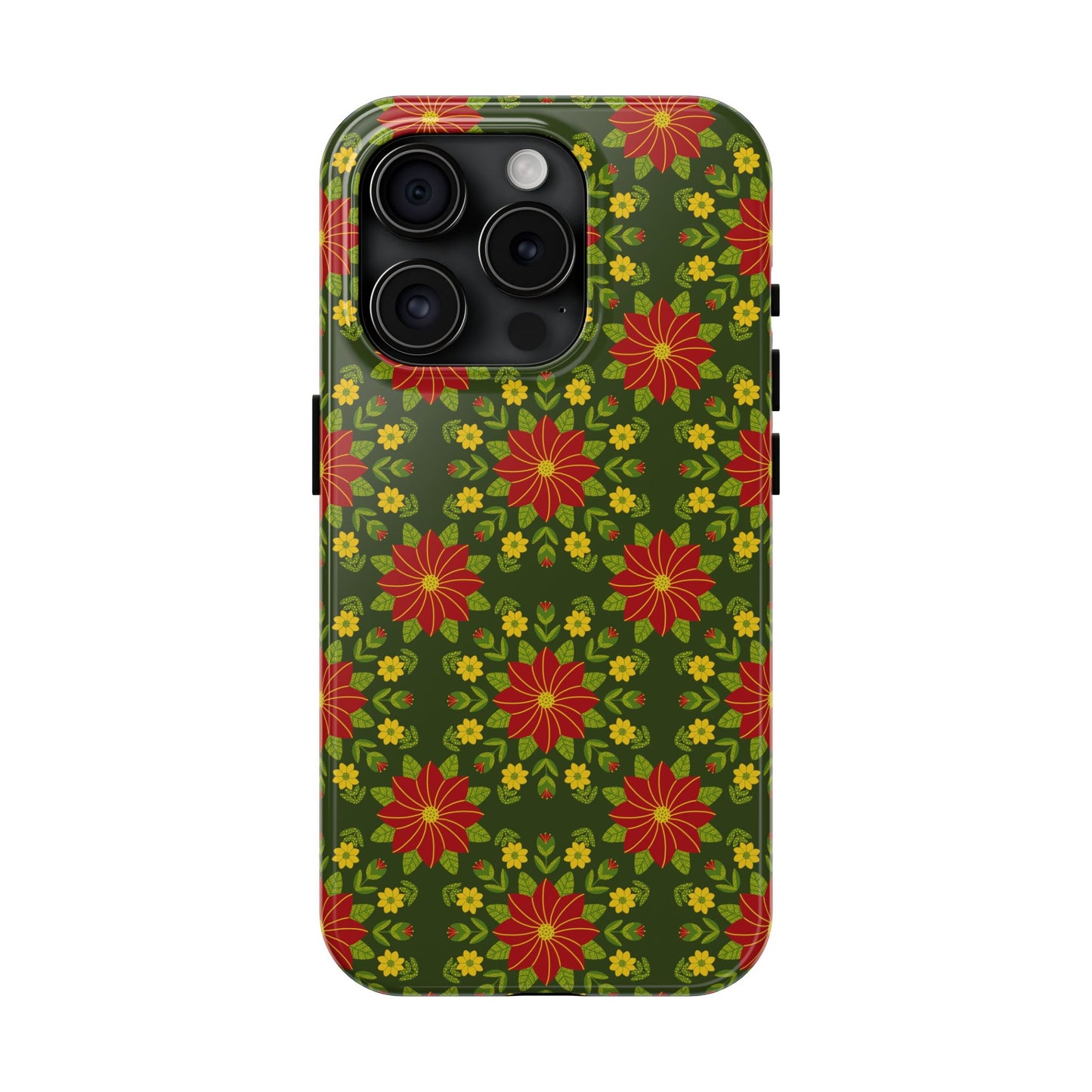 Poinsettias Tough Phone Cases