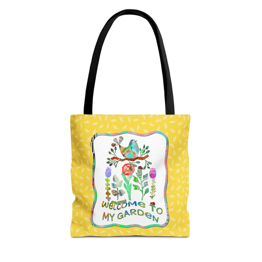 Welcome to My Garden Collage Tote Bag