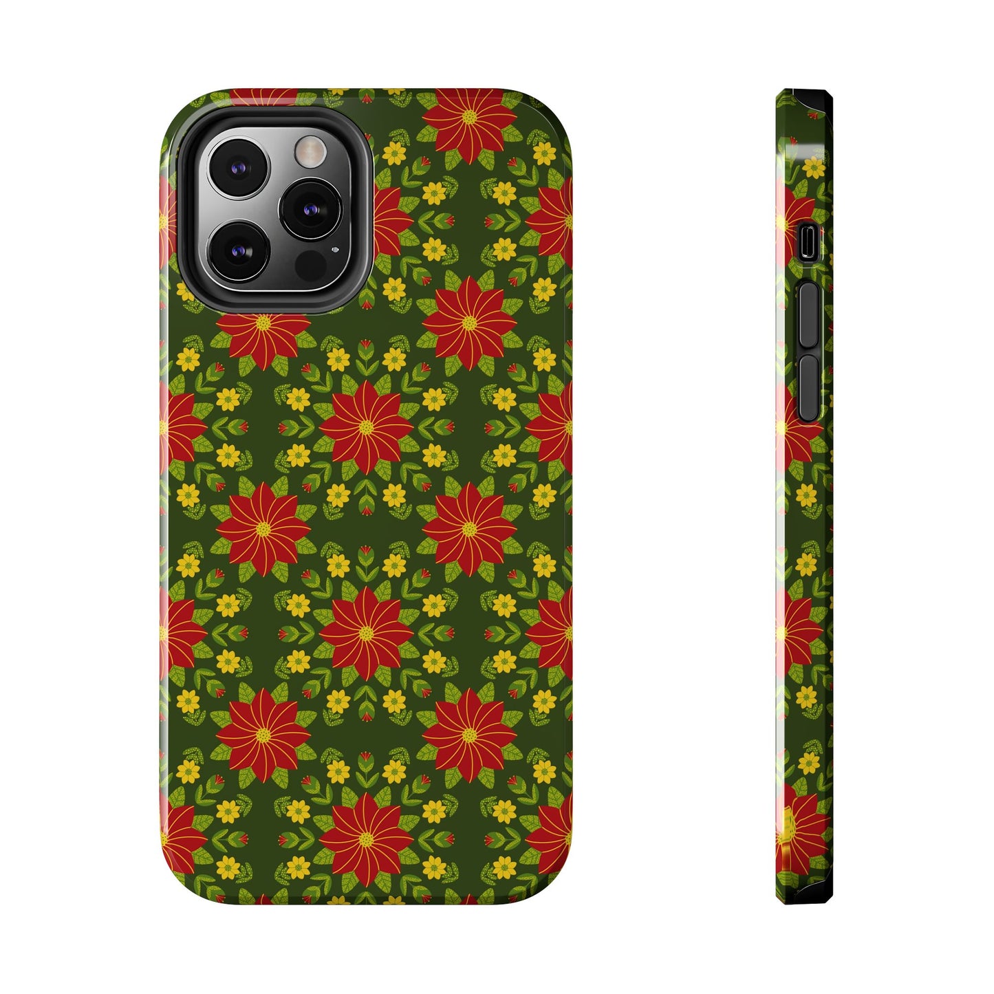 Poinsettias Tough Phone Cases