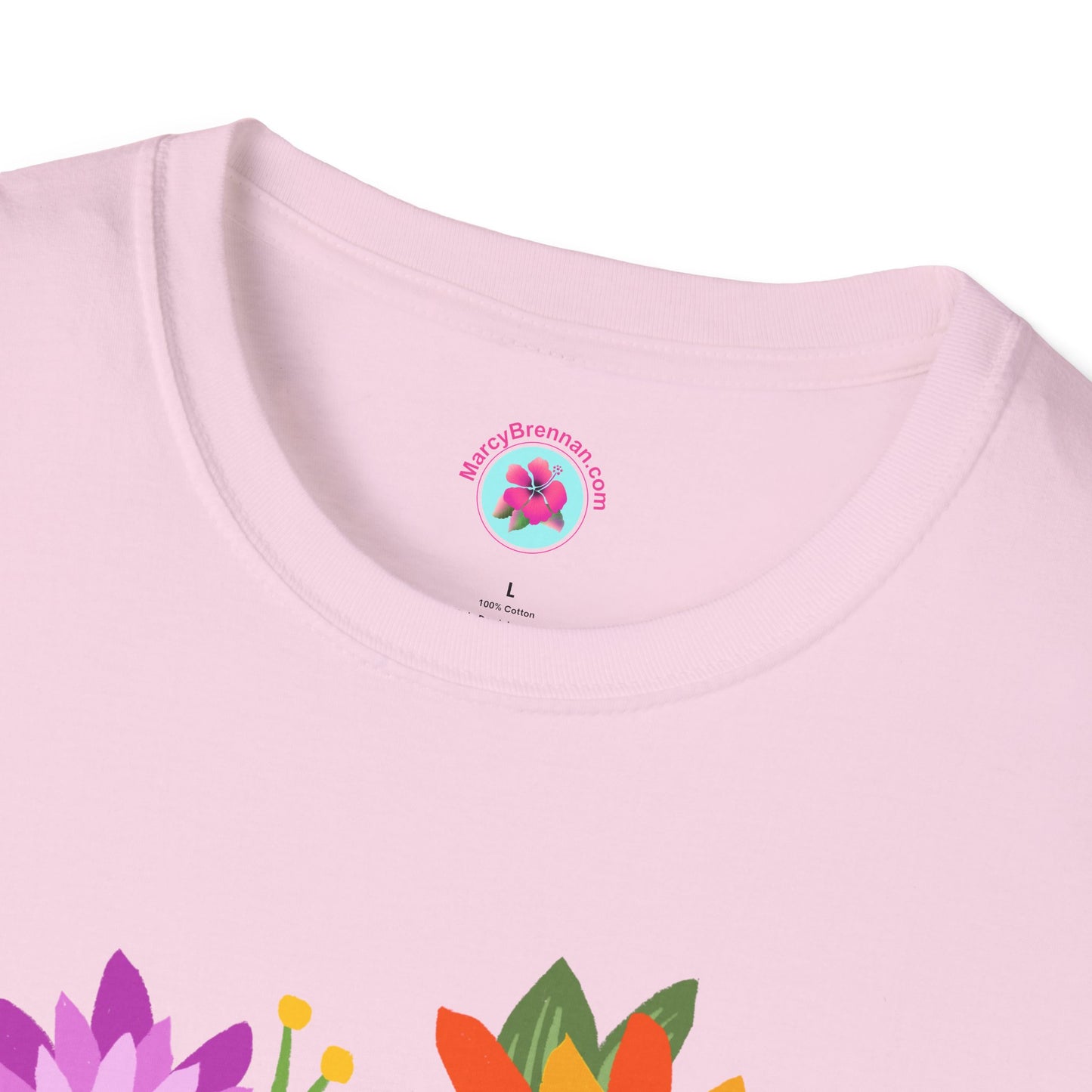 Heart-Shaped Flower Bouquet Softstyle T-Shirt