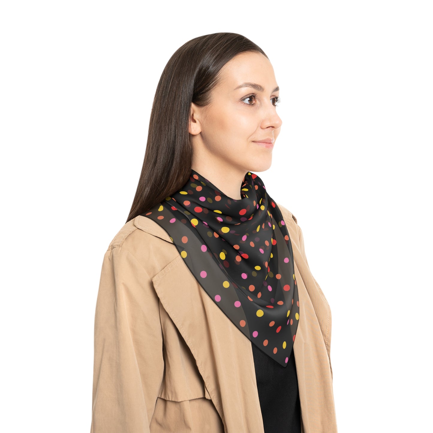 Frida Polka Dots Poly Scarf