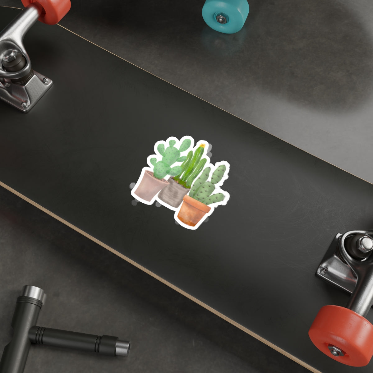 Potted Cactus Trio Die-Cut Stickers