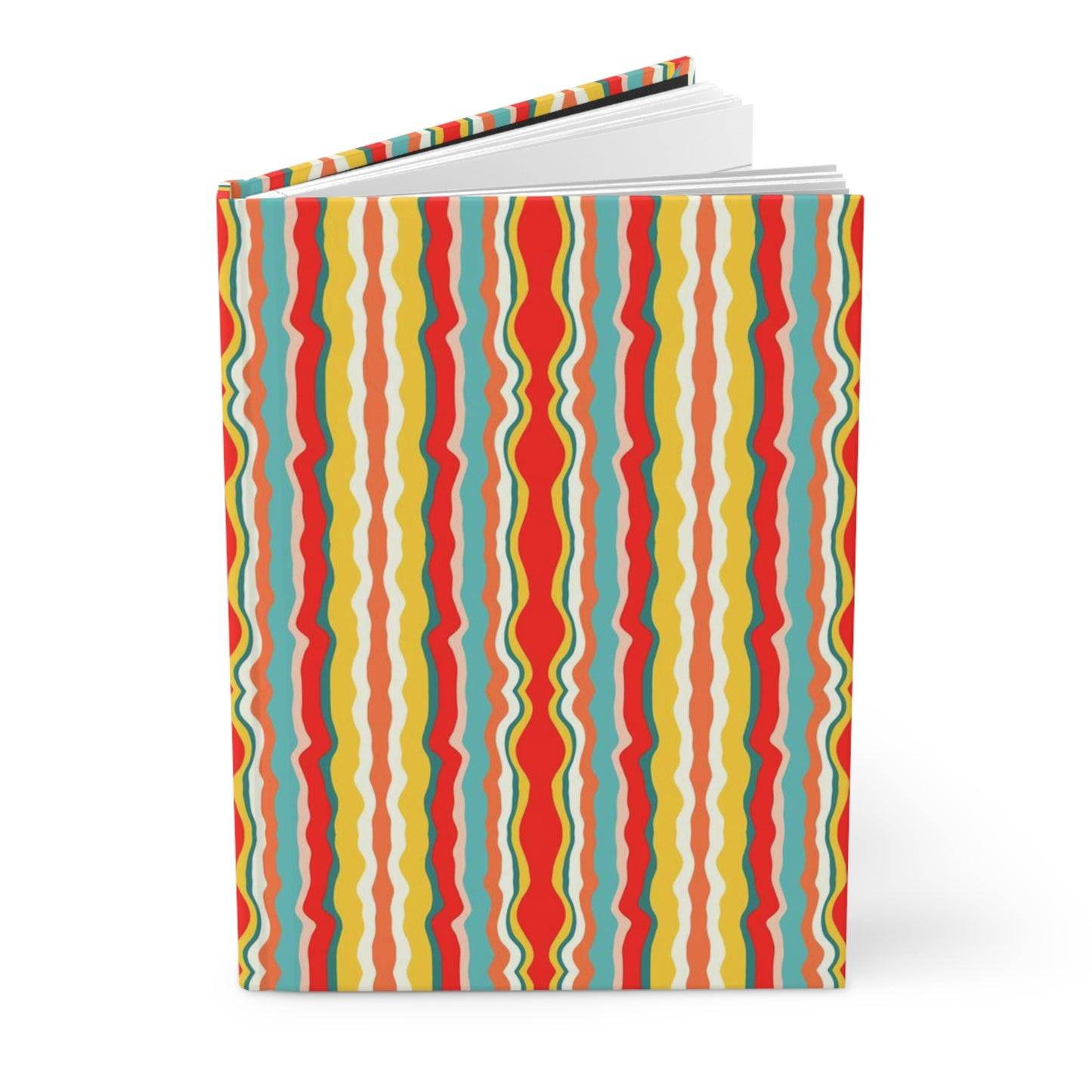 Groovy Stripes Hardcover Journal Matte