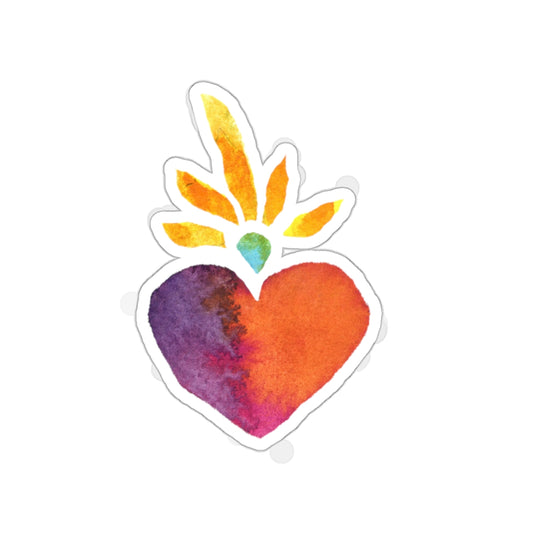 Frida Flaming Heart Die-Cut Stickers