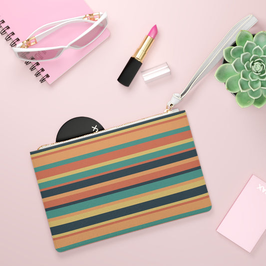 Sunbaked Stripes Clutch Bag