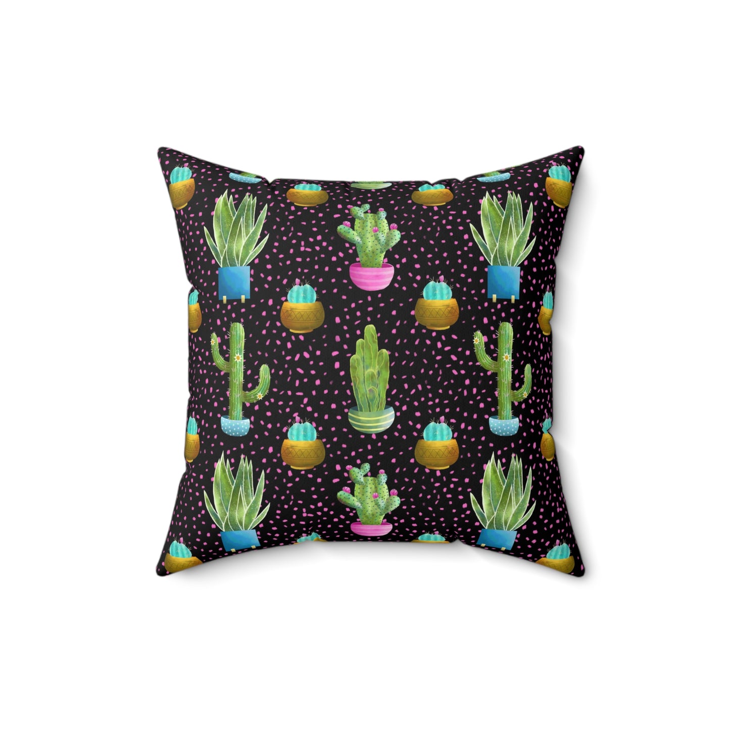 Frida Cactus Spun Polyester Square Pillow