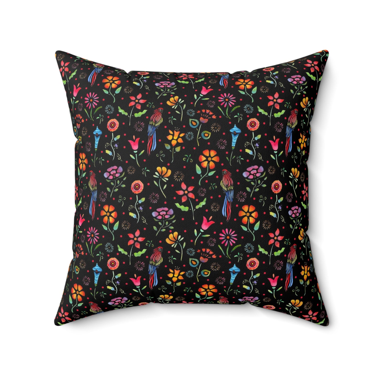 Frida Flowers Spun Polyester Square Pillow