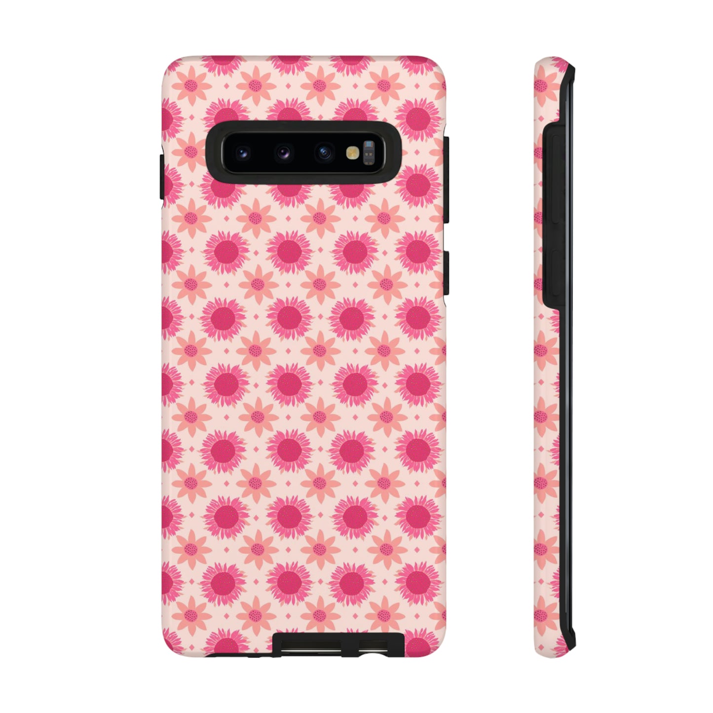 Retro Pink Sunflowers on Tough Cases