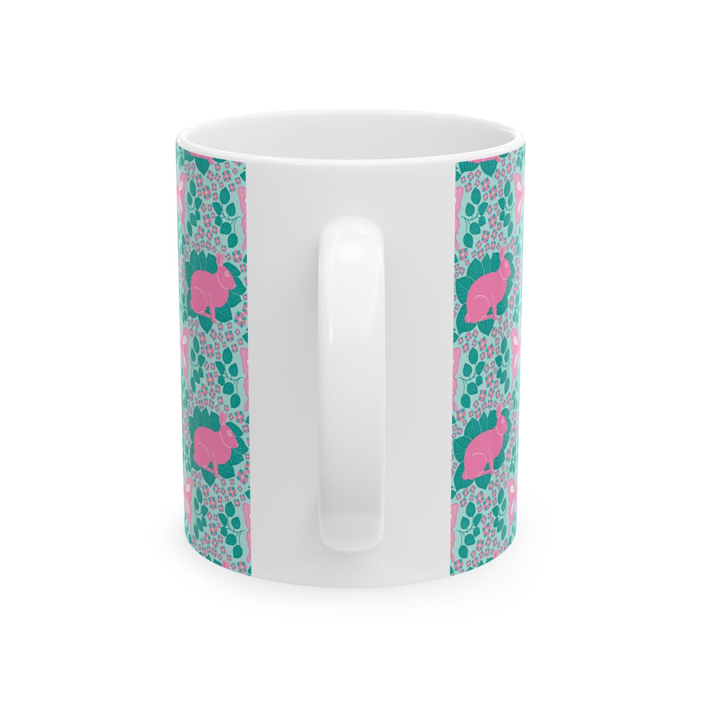 Bunnies & Butterflies Ceramic Mug (11oz & 15oz)