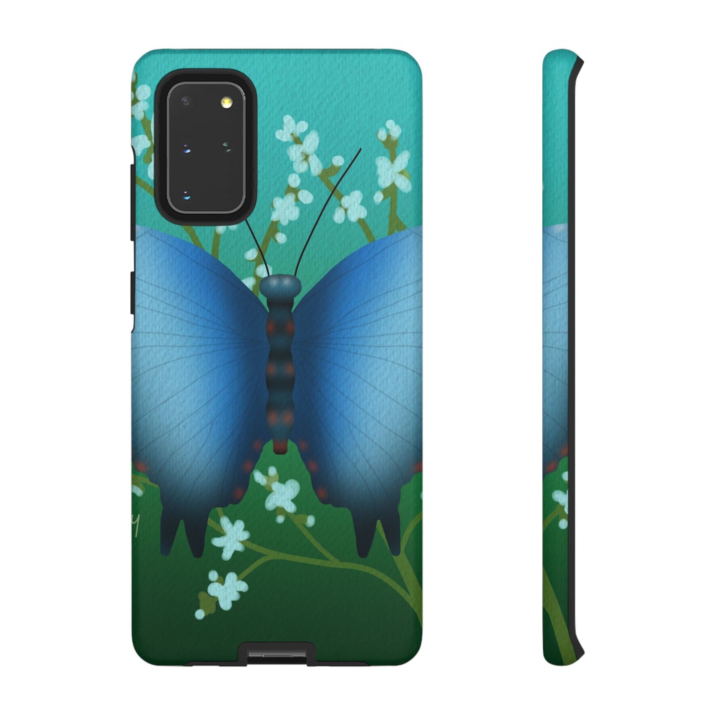 Blue Butterfly Tough Phone Case