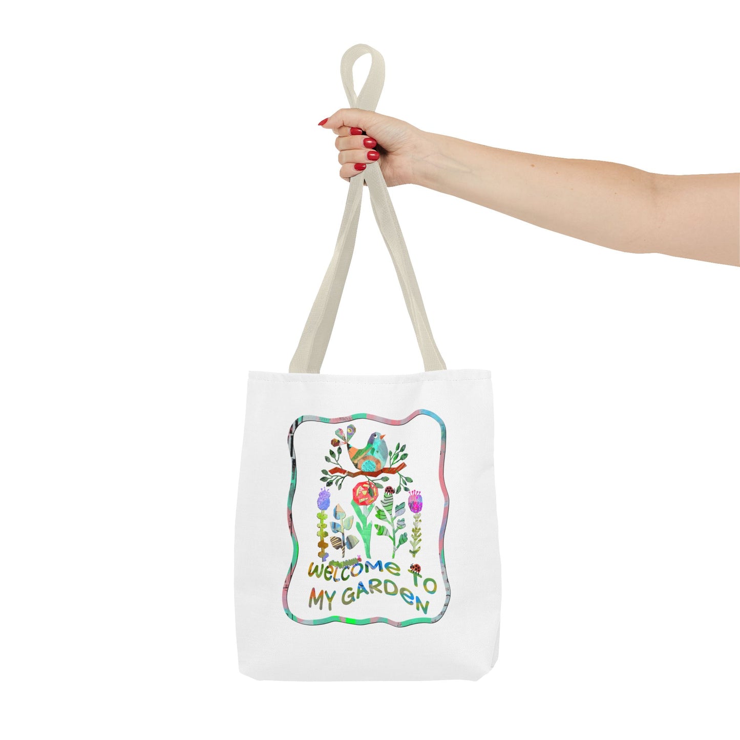 Welcome to My Garden Collage Tote Bag