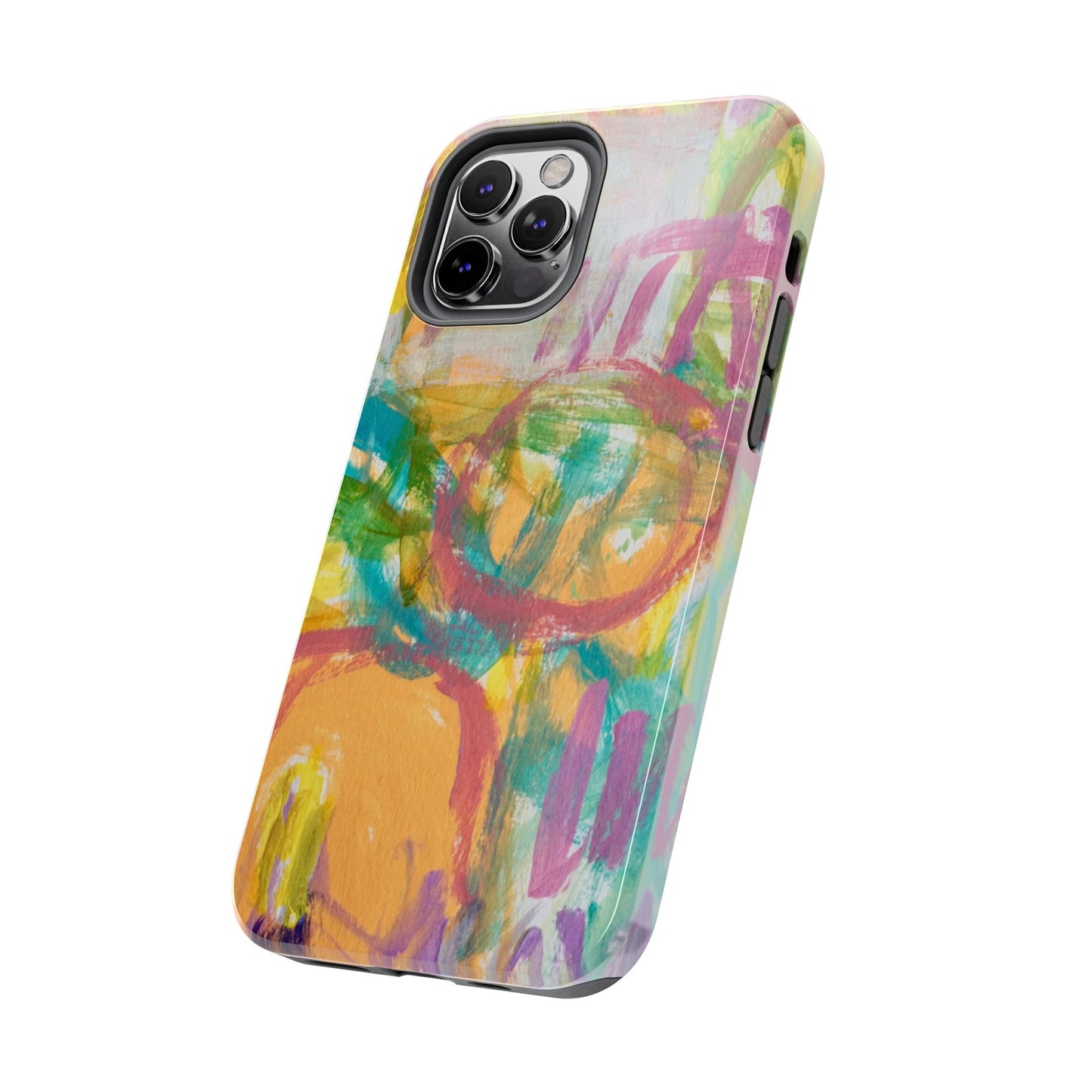 Abstract Pastel Circles Tough Phone Cases