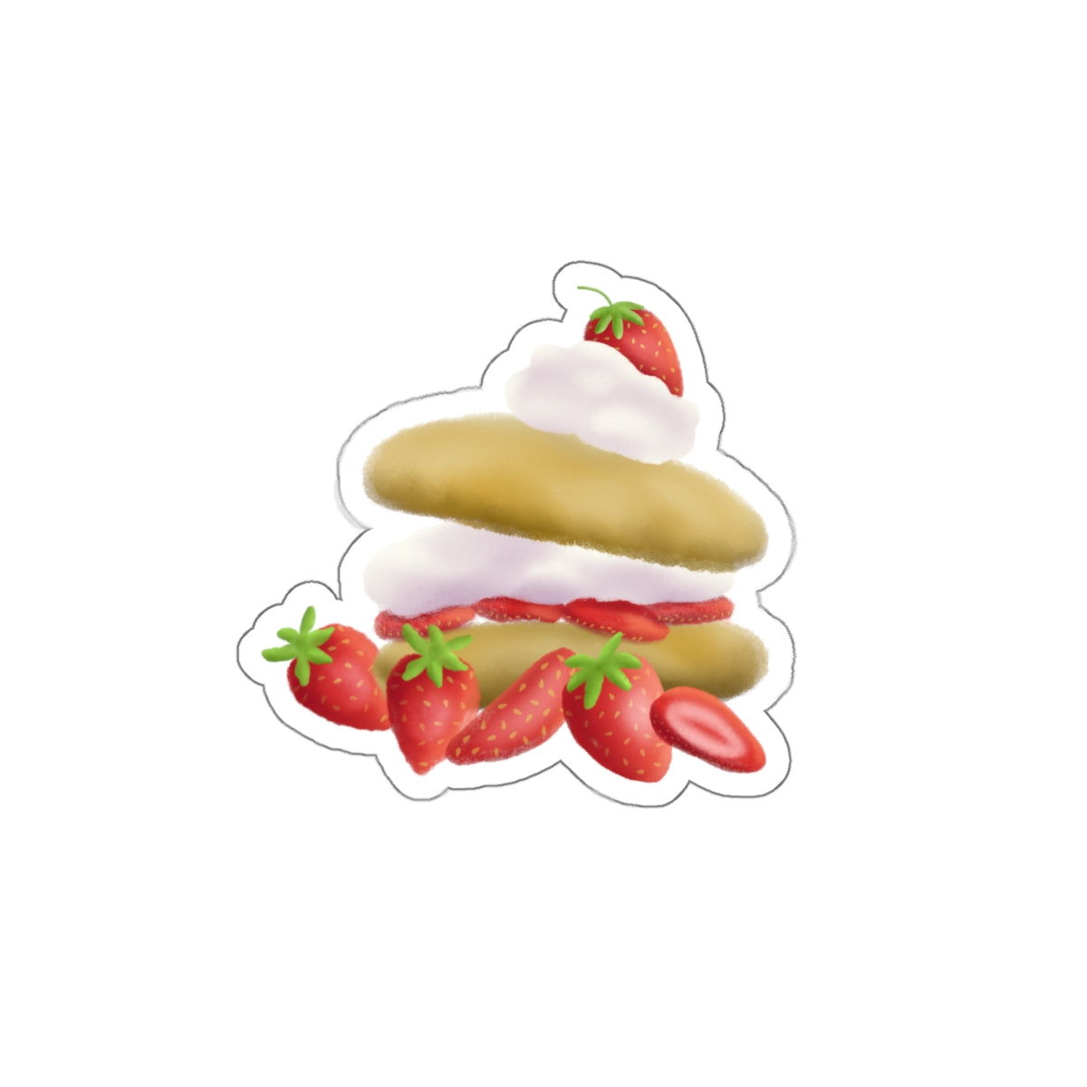 Strawberry Shortcake Die Cut Sticker