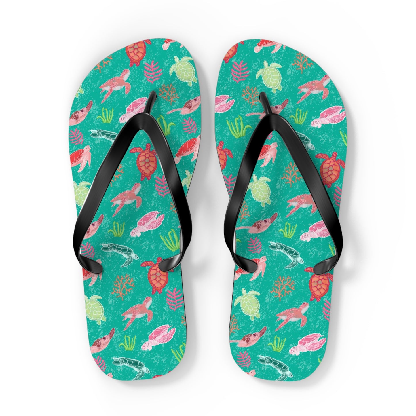 Sea Turtles Flip Flops