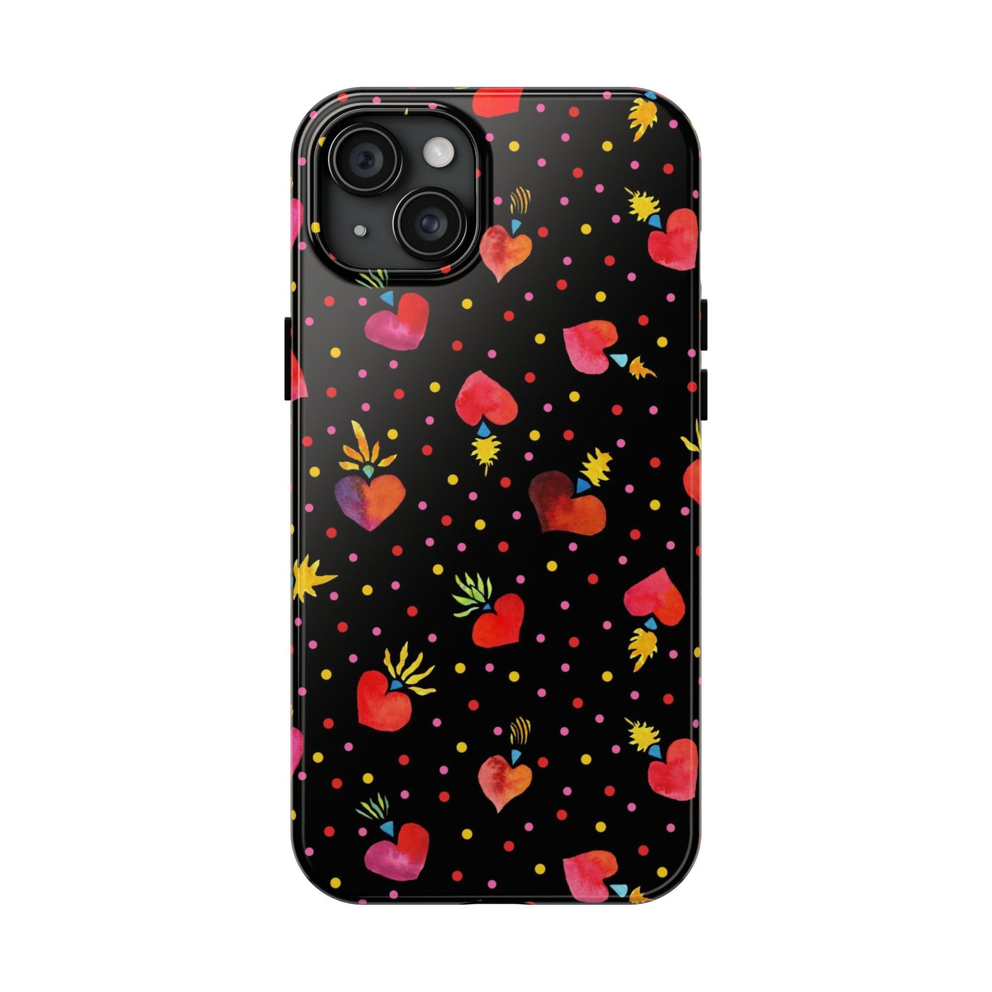 Frida Flaming Hearts Tough Phone Cases