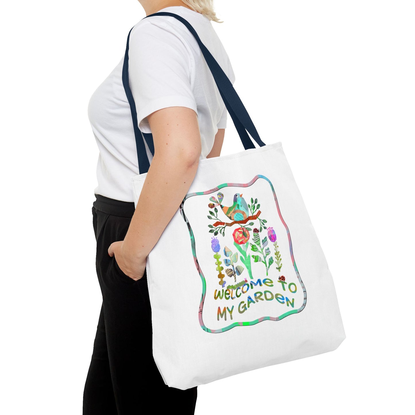 Welcome to My Garden Collage Tote Bag