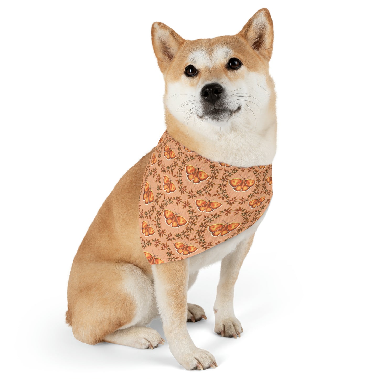 Moths & Vines Pet Bandana Collar