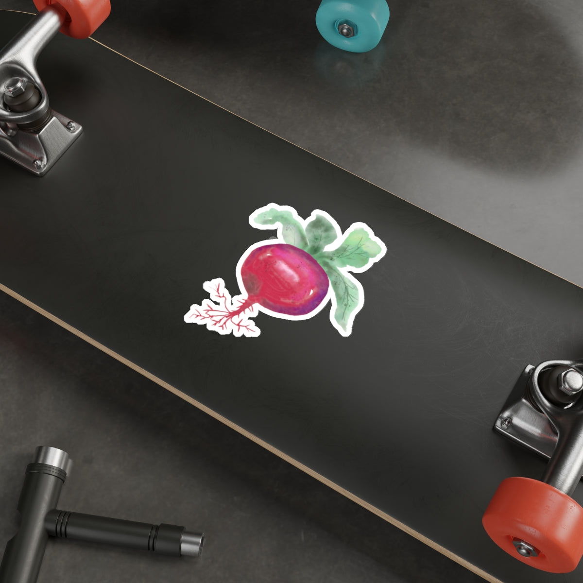 Radish Die Cut Sticker