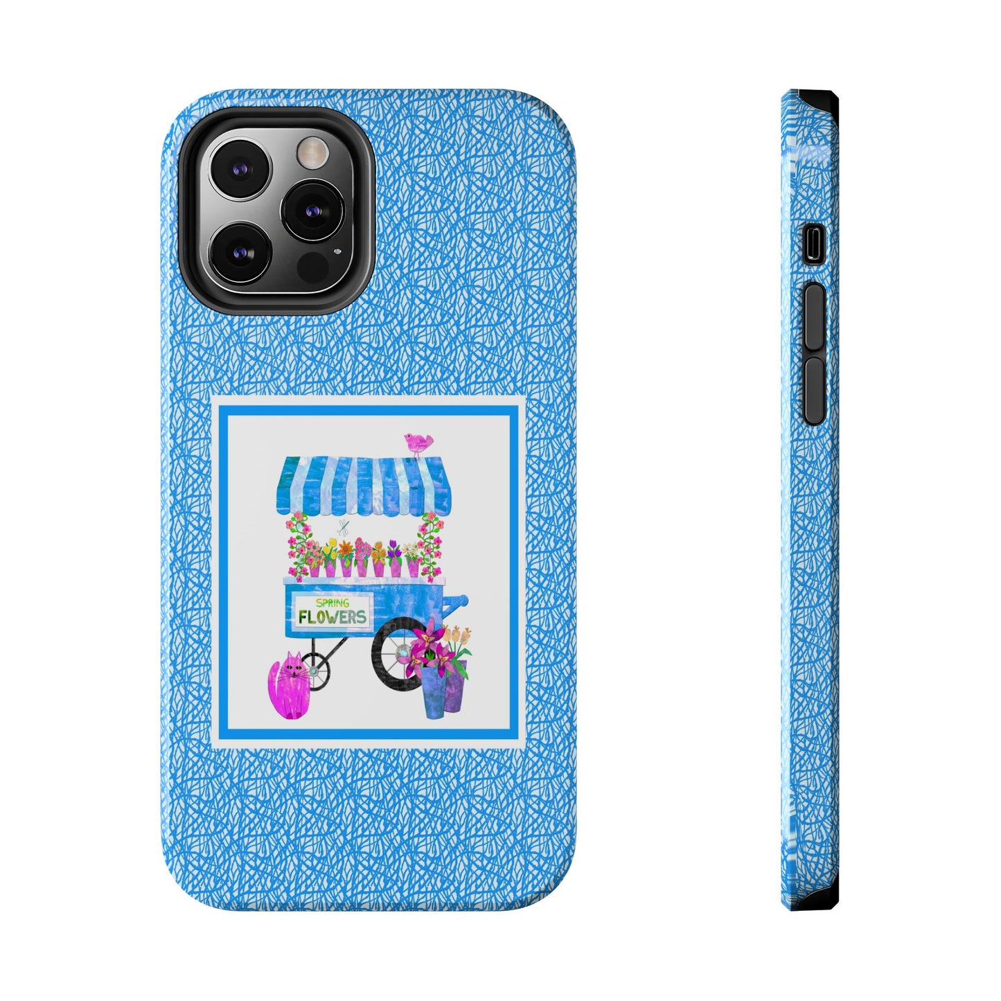 Spring Flower Cart Collage Tough Phone Cases