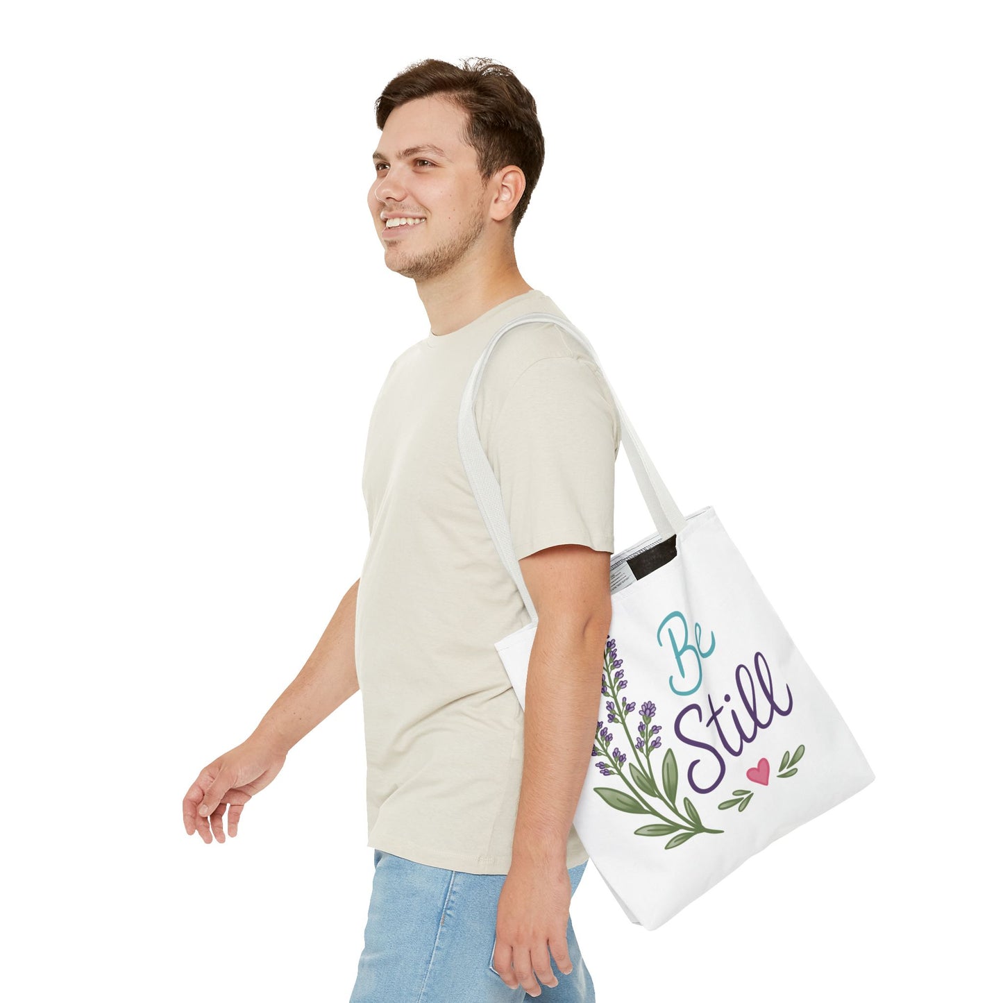 Be Still Lavender Tote Bag