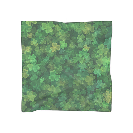 Shamrocks Square Poly Scarf
