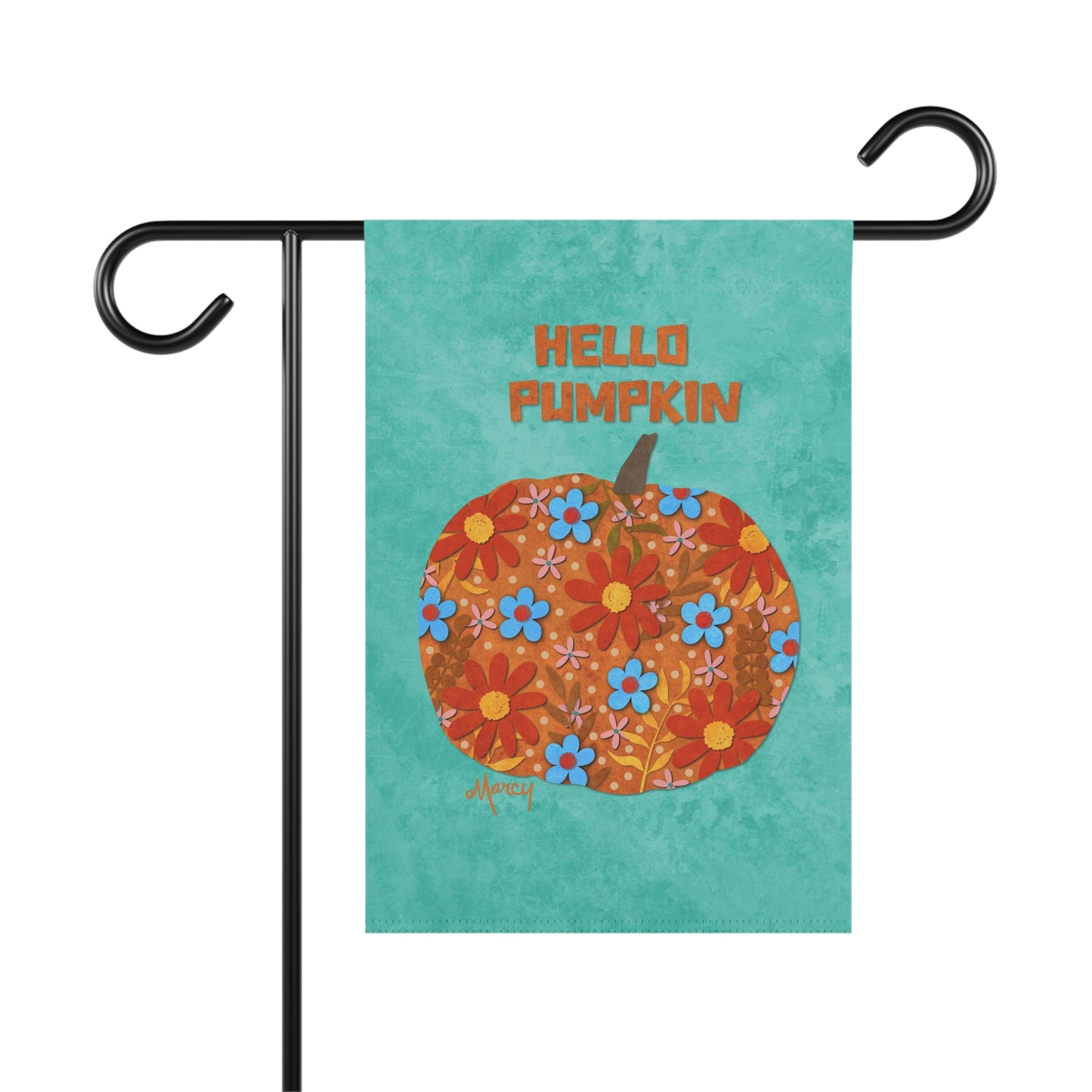 Hello Pumpkin Collage Garden Banner