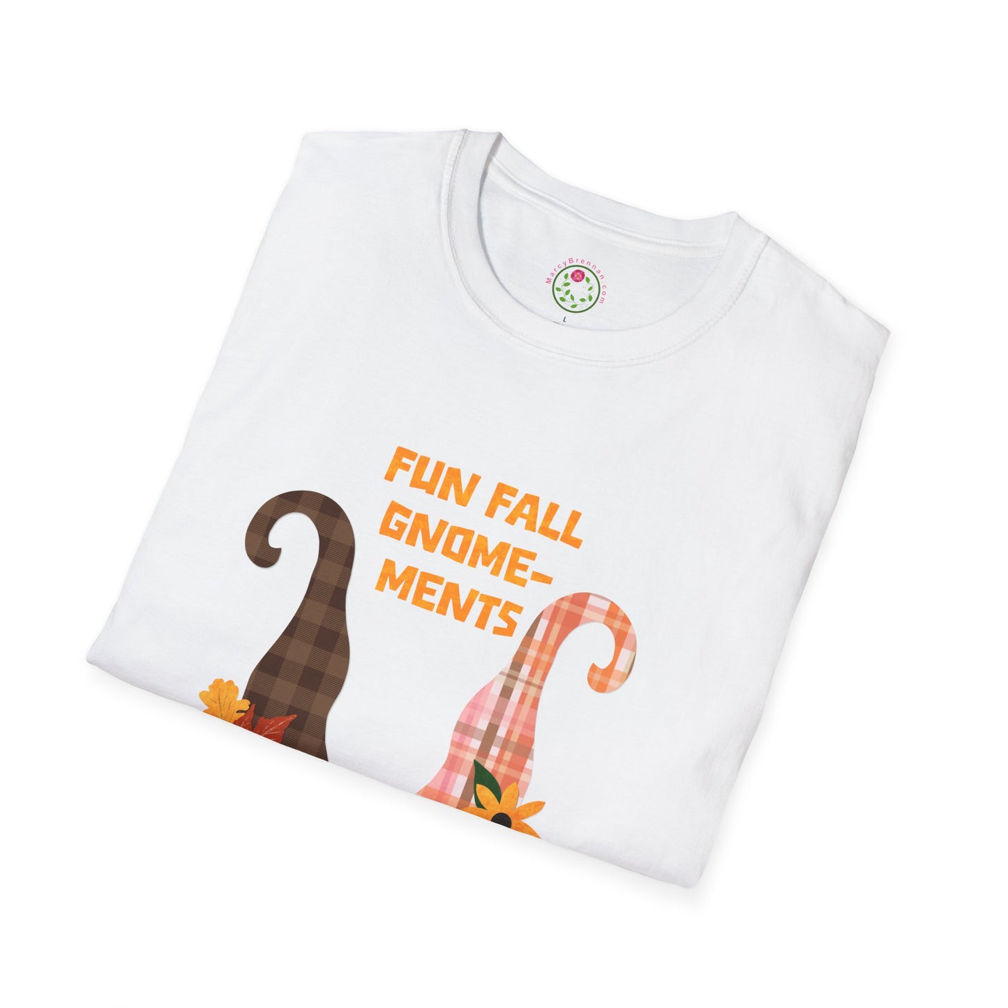Fun Fall Gnome-ments Collage Softstyle T-Shirt