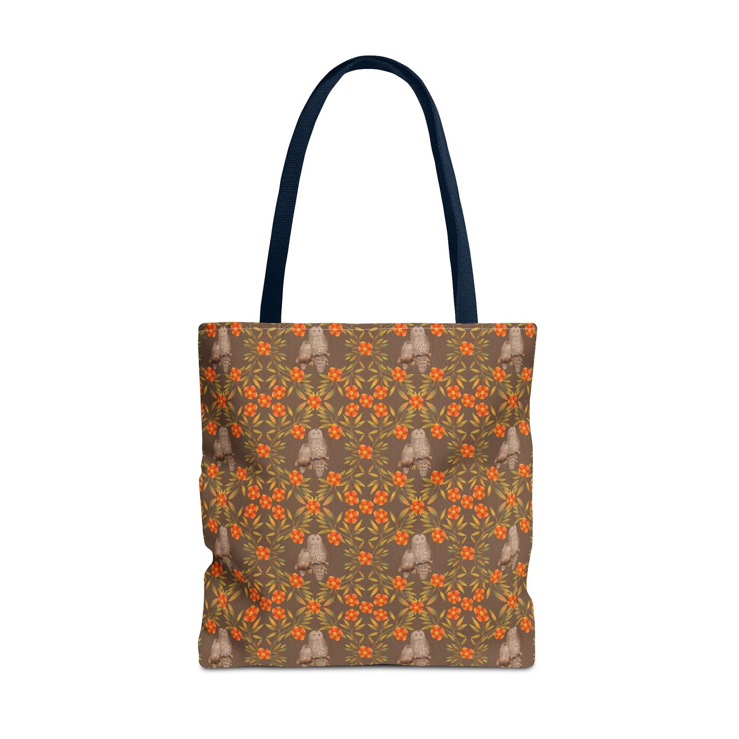 Owls and Flowering Vines Tote Bag