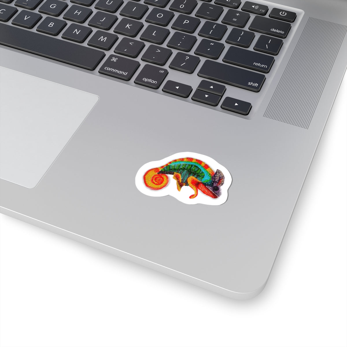 Colorful Rainbow Chameleon from Pico’s Jungle Adventure Book Vinyl Kiss-Cut Sticker