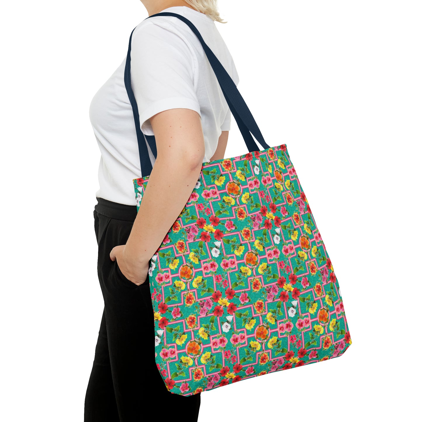 Formal Hibiscus Garden Tote Bag