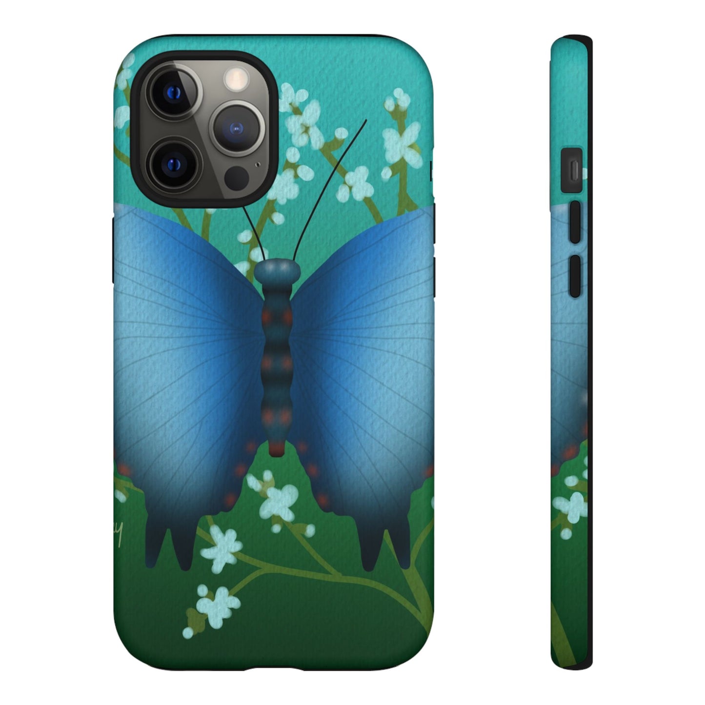 Blue Butterfly Tough Phone Case