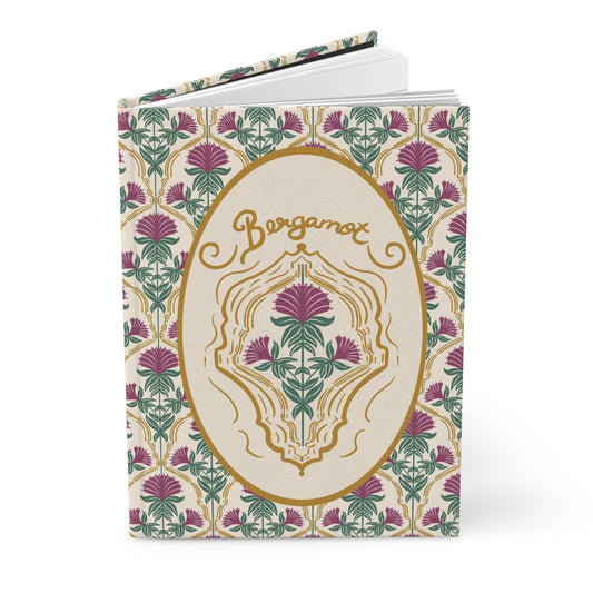 Bergamot Flowers Hardcover Journal Matte