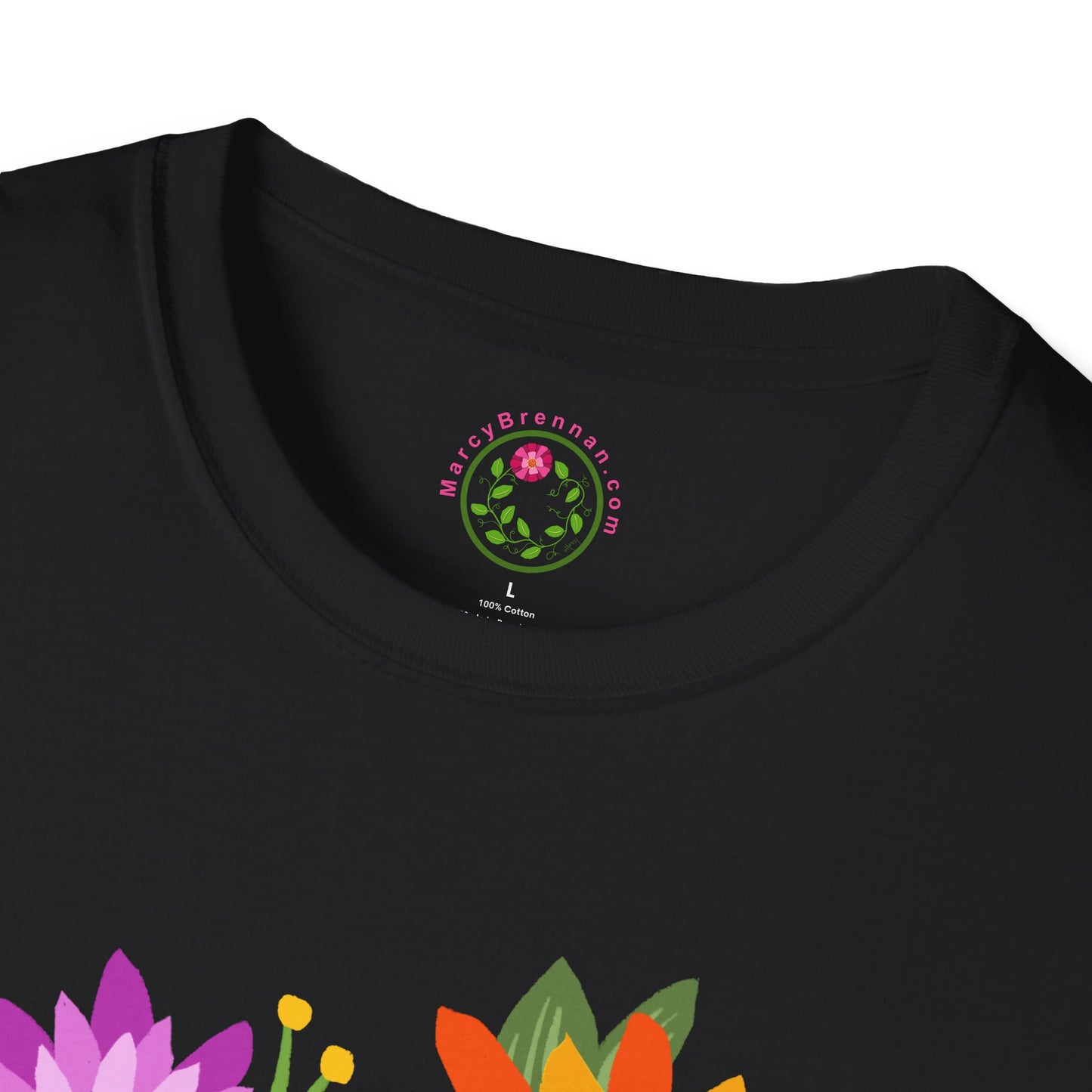 Heart-Shaped Flower Bouquet Softstyle T-Shirt