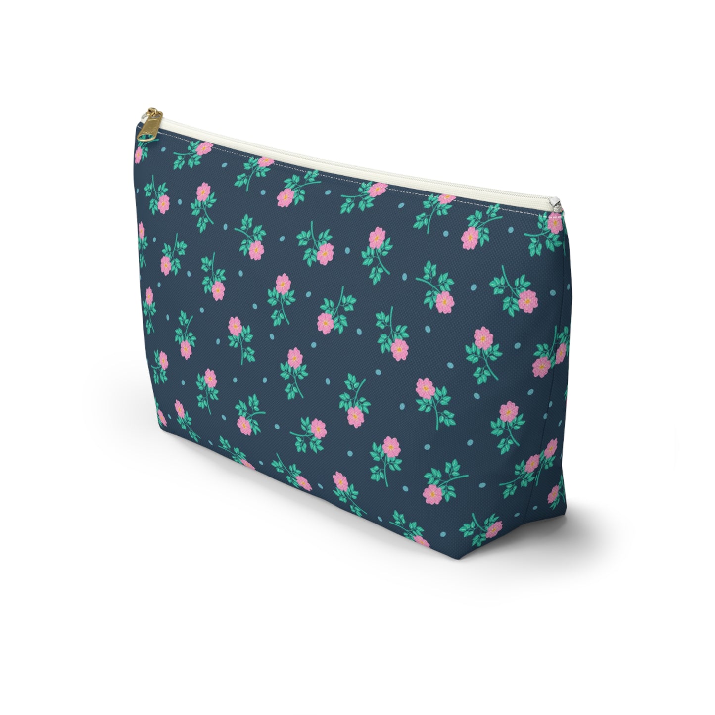 Wild Roses Chintz Accessory Pouch