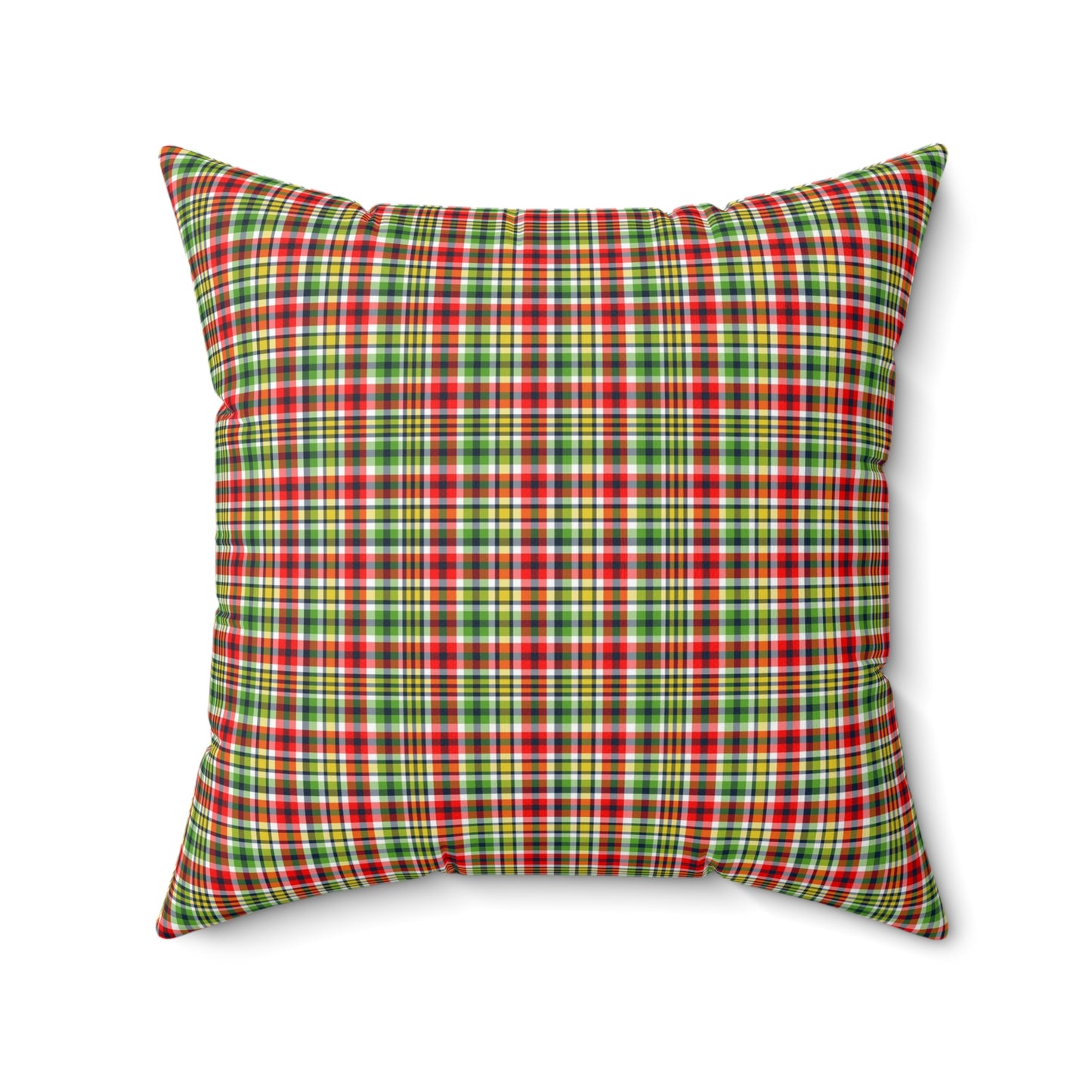 Very Merry Plaid Spun Polyester Square Pillow