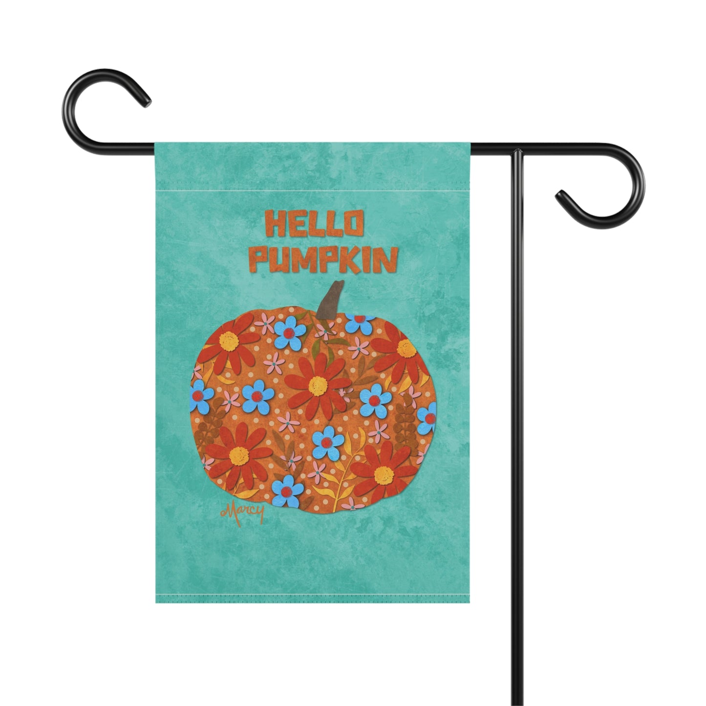 Hello Pumpkin Collage Garden Banner