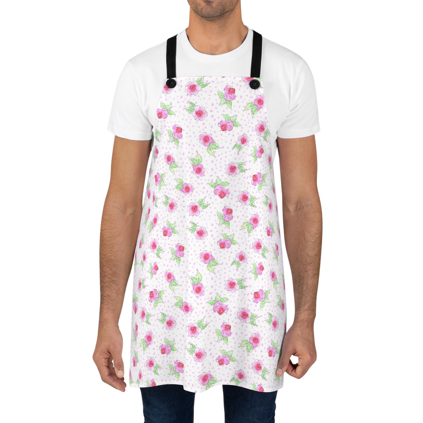 Maria’s Pink Roses Apron