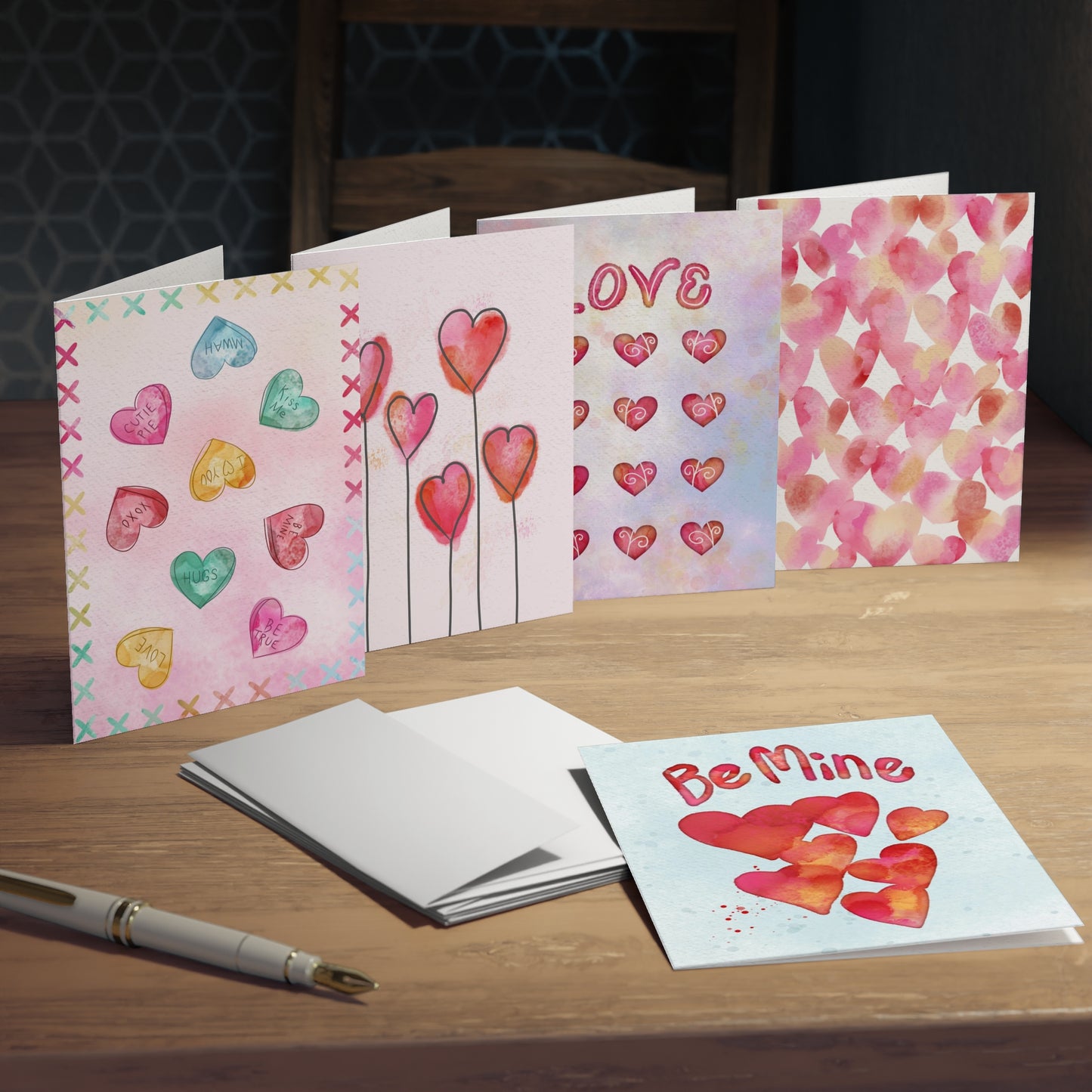 Valentine’s Multi-Design Greeting Cards (5-Pack)