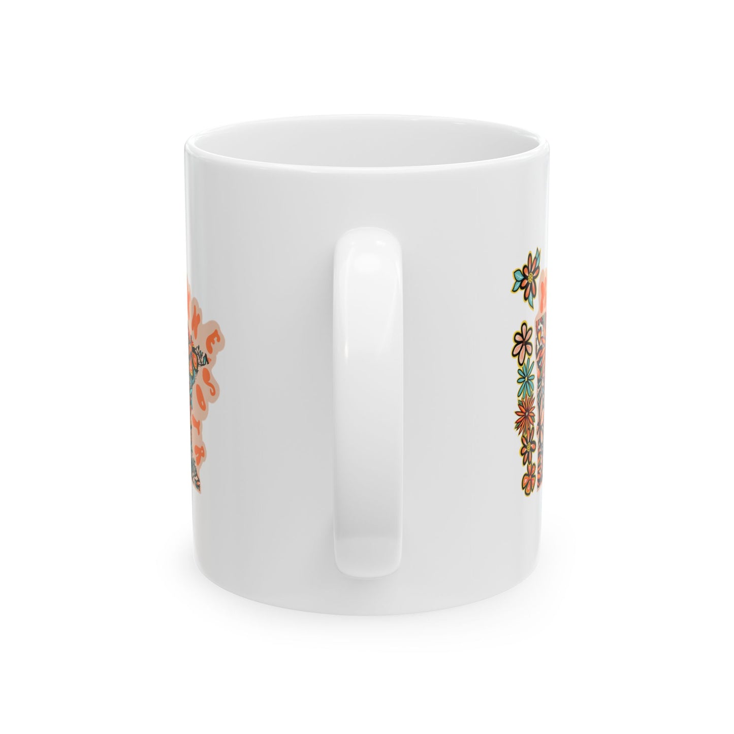 Retro 70s Flowers Minnesota Ceramic Mug 11 oz and 15 oz