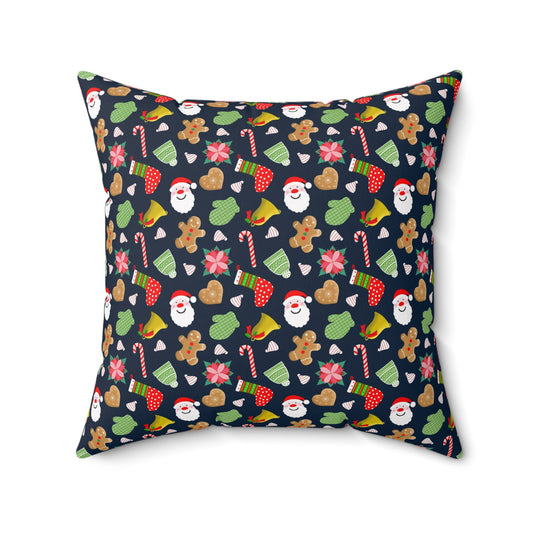 Merry & Bright Spun Polyester Square Pillow