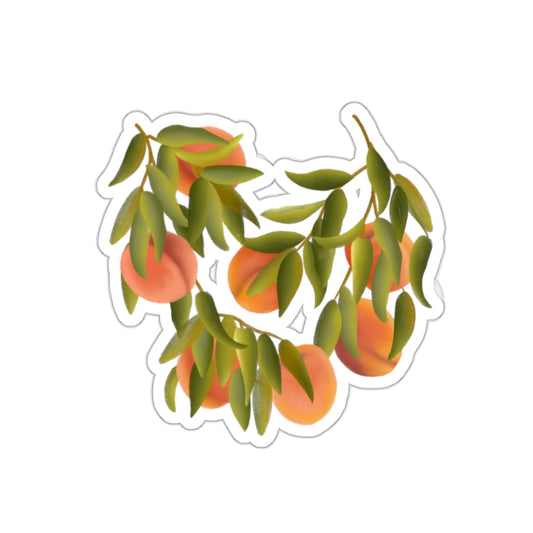 Peaches Die Cut Sticker