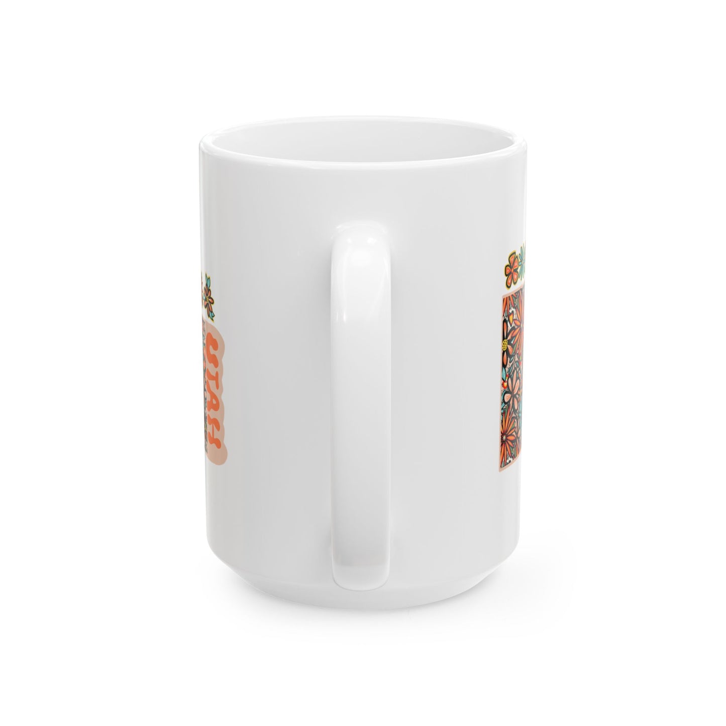 Retro 70s Flowers Utah Ceramic Mug 11 oz and 15 oz