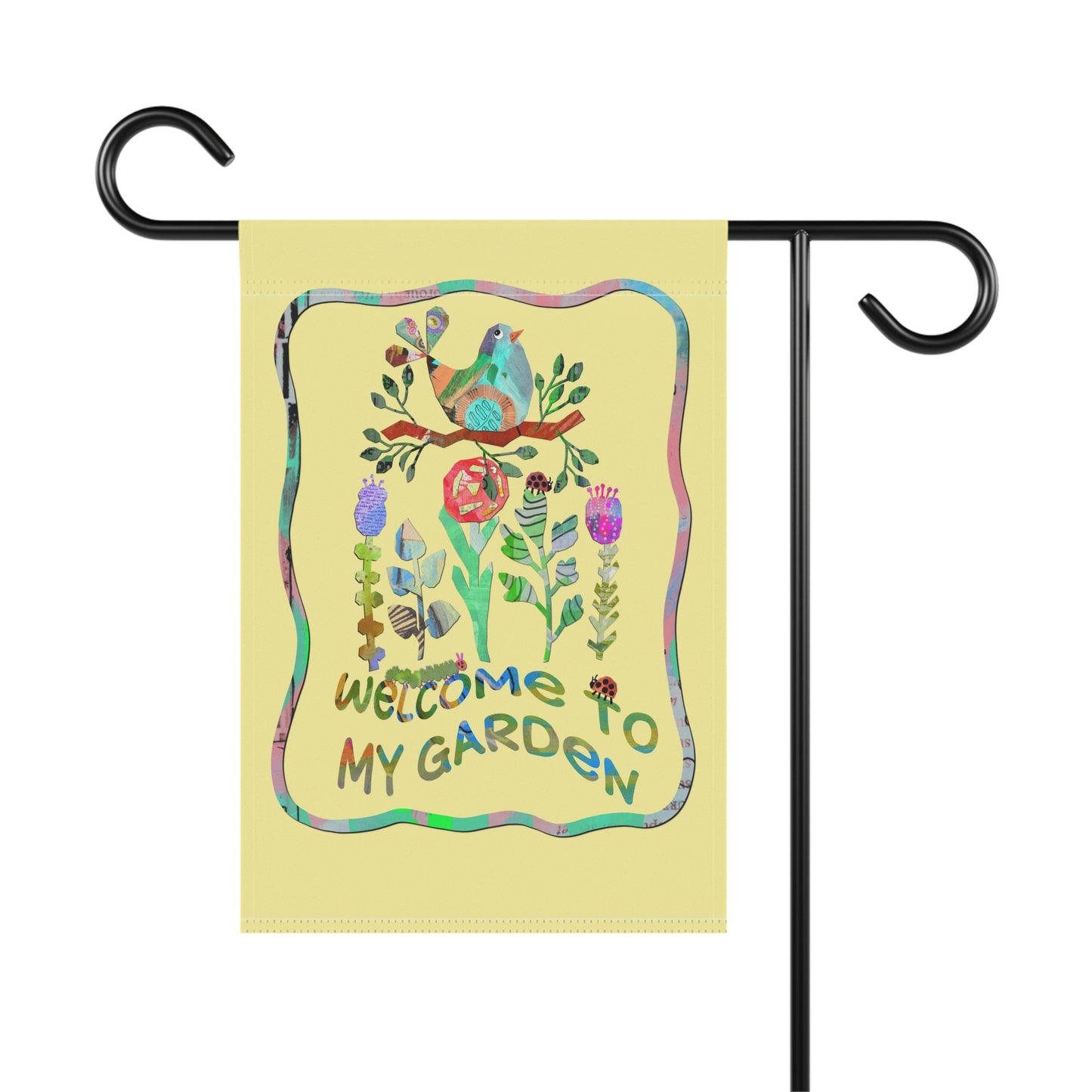 Welcome to My Garden Collage Garden Banner