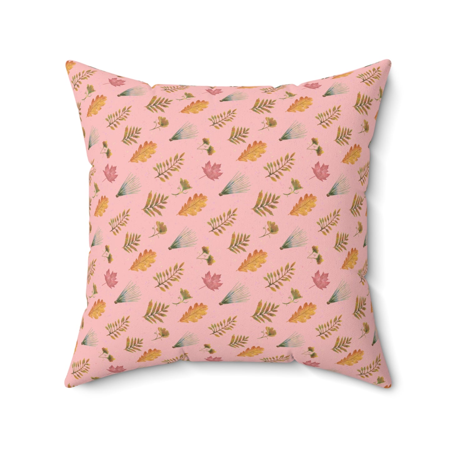 Autumn Leaves Spun Polyester Square Pillow