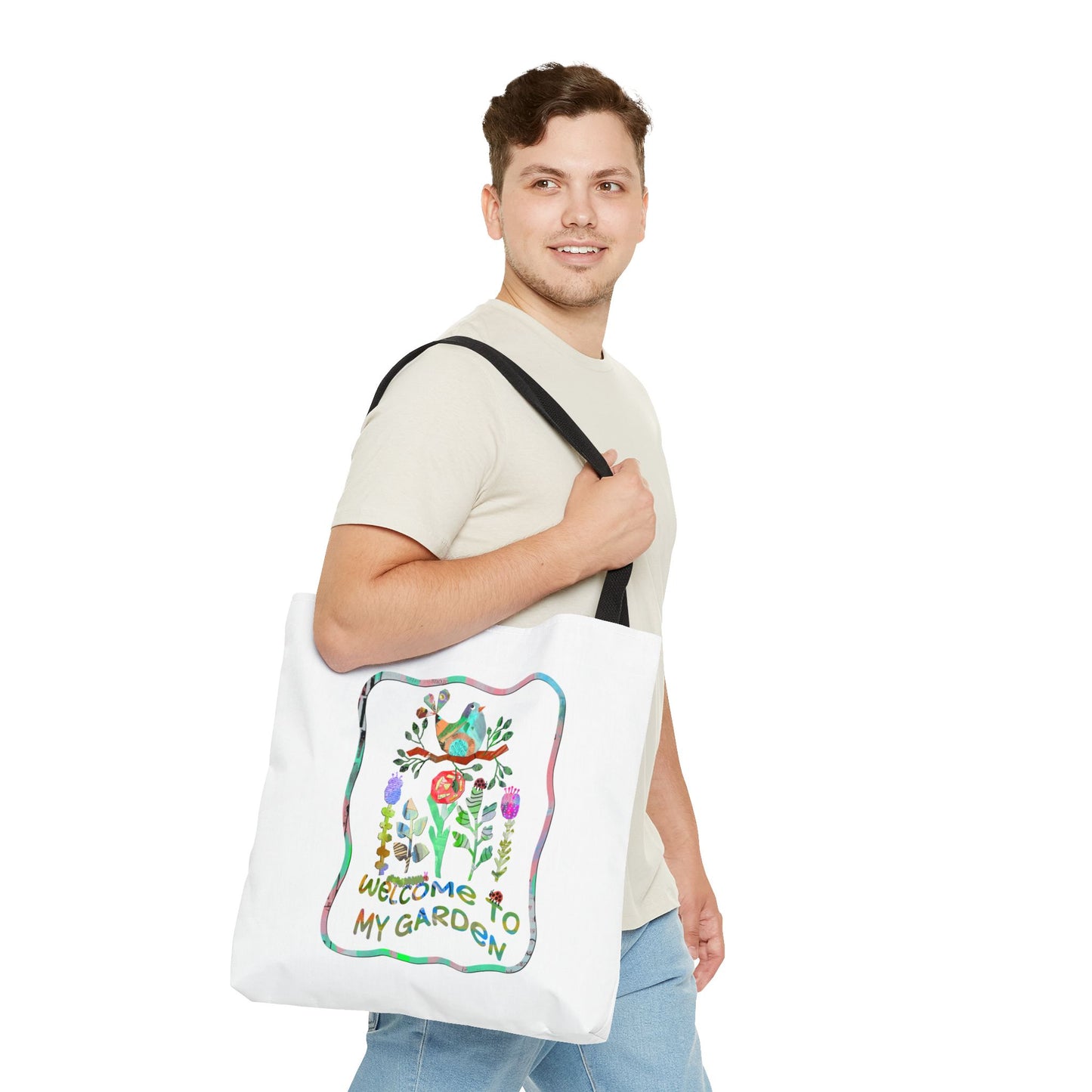 Welcome to My Garden Collage Tote Bag