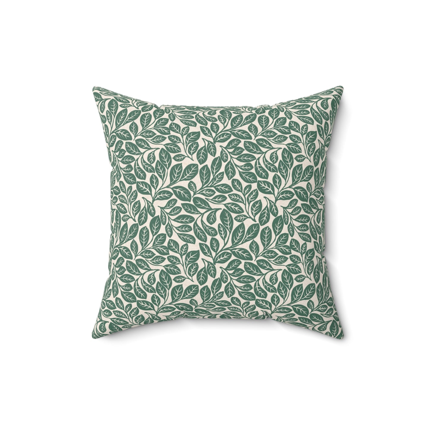 Sassafras Leaves Spun Polyester Square Pillow