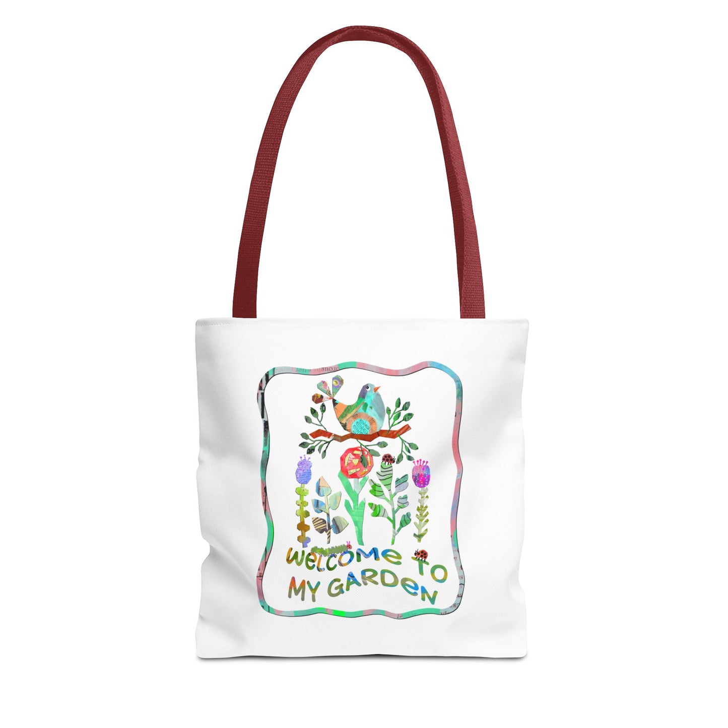 Welcome to My Garden Collage Tote Bag